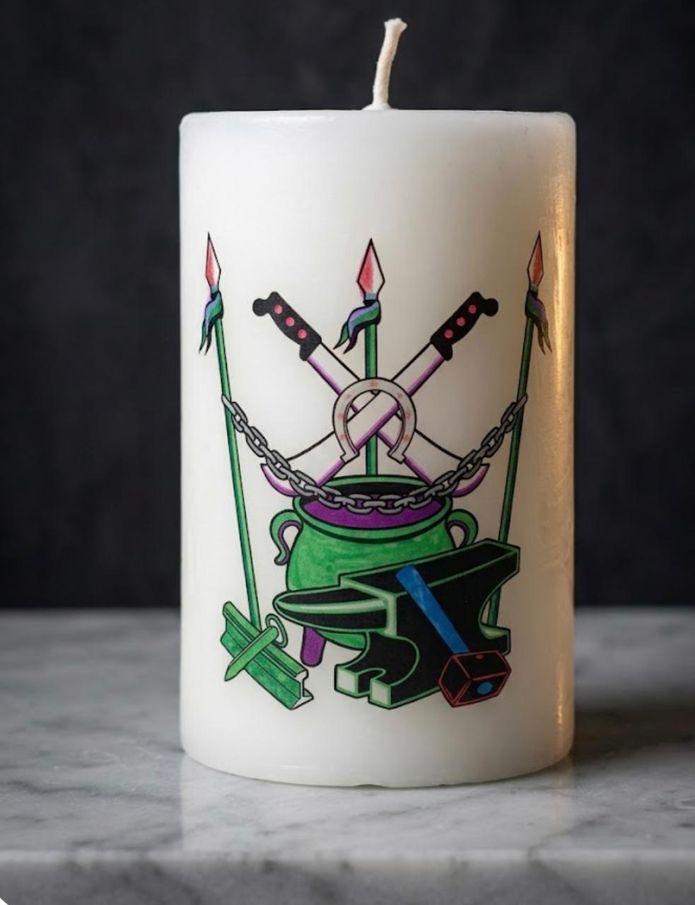 Vela pilar para Oggun